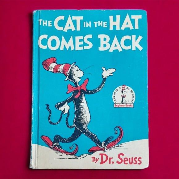 "RARE 1958 1st Print" The Cat in the Hat Comes Back Dr. Seuss Book Club Edition - Picture 1 of 10